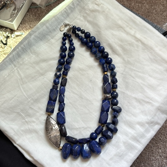 Rare! Silpada Lapis Sterling Silver Necklace - Picture 3 of 5